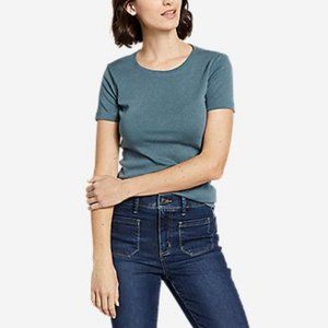 Dark Blue Eddie Bauer Short-Sleeve Crewneck TShirt